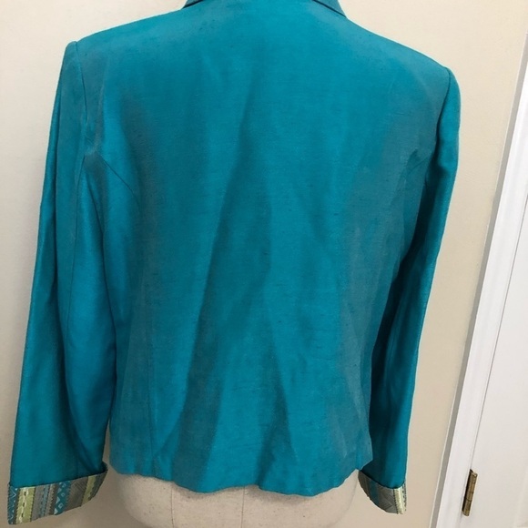 Nancy Bolen Embellished Open Front Fully Lined with Pockets - Picture 4 of 6